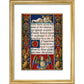 Sforza Hours print in gold frame