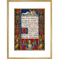 Sforza Hours print in gold frame