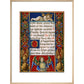 Sforza Hours print in natural frame