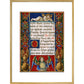 Sforza Hours print in gold frame