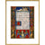 Sforza Hours print in gold frame