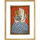 St. Cuthbert sailing to the land of the Picts print in gold frame