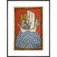 St. Cuthbert sailing to the land of the Picts print in black frame
