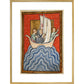 St. Cuthbert sailing to the land of the Picts print in gold frame