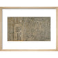 The Diamond Sutra print in natural frame