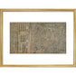 The Diamond Sutra print in gold frame