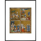 The Golden Haggadah print in black frame