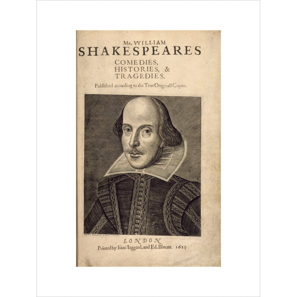 William Shakespeare print unframed