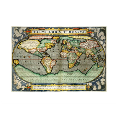 World Map (from Atlas Sive Cosmographica) print unframed