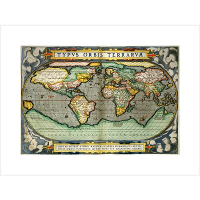 World Map (from Atlas Sive Cosmographica) print unframed