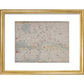1862 map of London with bus and cab routes print in gold frame