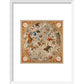 Celestial Hemispheres print in white frame