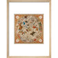 Celestial Hemispheres print in natural frame