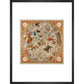 Celestial Hemispheres print in black frame