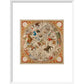Celestial Hemispheres print in white frame