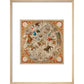 Celestial Hemispheres print in natural frame