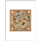 Celestial Hemispheres print in white frame