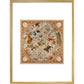 Celestial Hemispheres print in gold frame