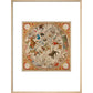 Celestial Hemispheres print in natural frame