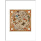 Celestial Hemispheres print in white frame