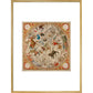 Celestial Hemispheres print in gold frame