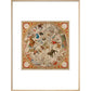 Celestial Hemispheres print in natural frame