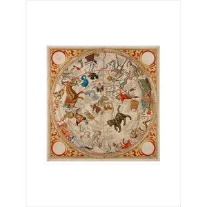 Celestial Hemispheres print unframed