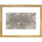 Cross's Map of London print in gold frame