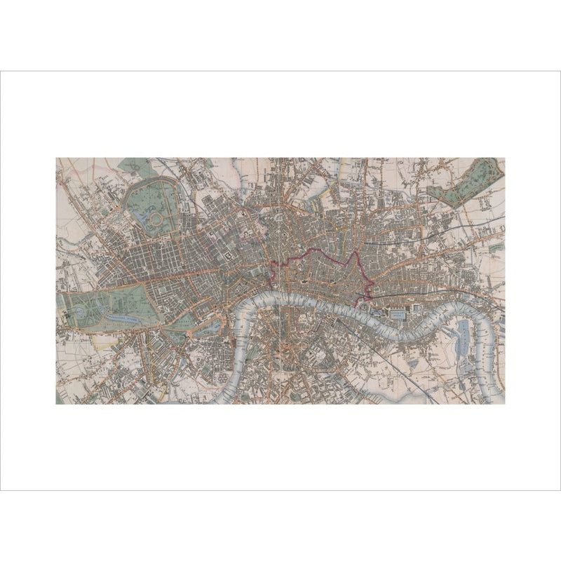 Cross's Map of London print