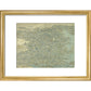 Hokusai's Map of China print in gold frame