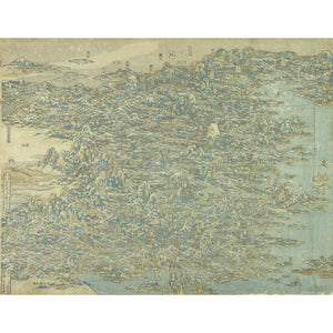 Hokusai's Map of China print