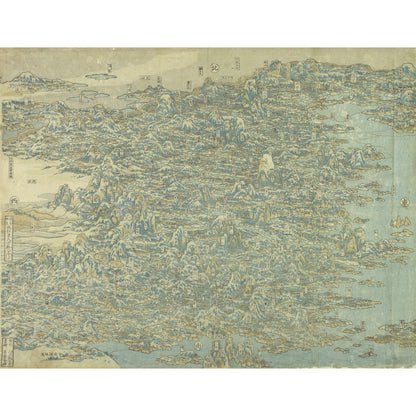 Hokusai's Map of China print