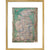 Map of Great Britain print in gold frame