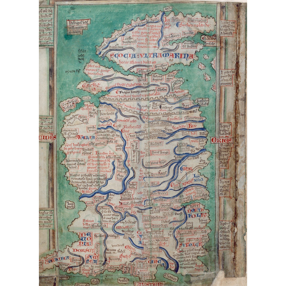 Map of Great Britain print