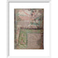 Map of Jerusalem print in white frame