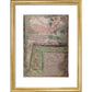 Map of Jerusalem print in gold frame