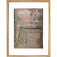 Map of Jerusalem print in gold frame
