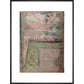 Map of Jerusalem print in black frame