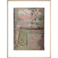Map of Jerusalem print in natural frame