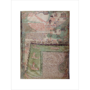 Map of Jerusalem print unframed