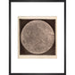 Map of the Moon print in black frame