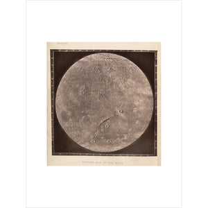 Map of the Moon print unframed