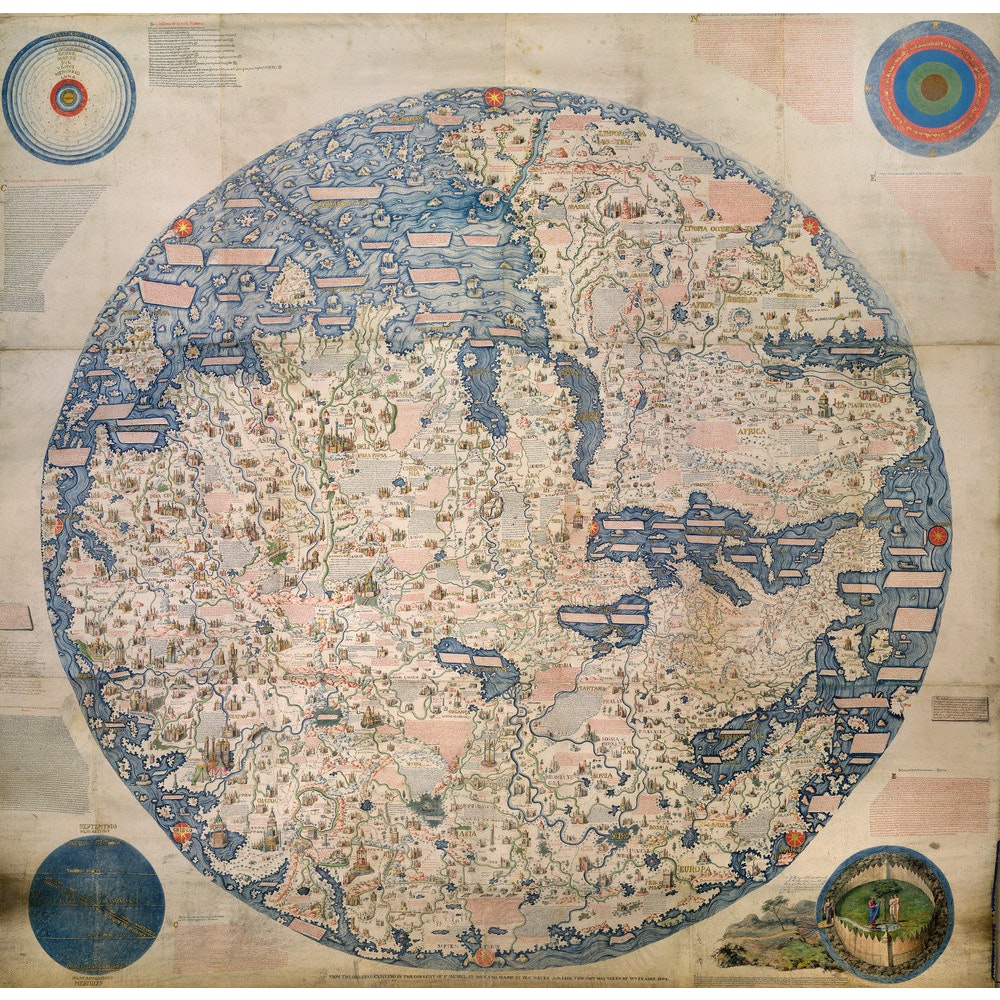 Mappa Mondo print