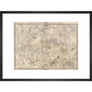 Rocque map of London and Westminster print in black frame