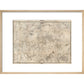 Rocque map of London and Westminster print in natural frame