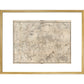 Rocque map of London and Westminster print in gold frame