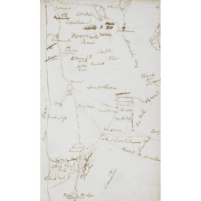 Samuel Coleridge's Lakes notebook print