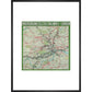 The London Underground print in black frame