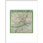 The London Underground print in white frame