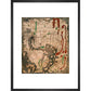 The Tiberius Map print in black frame